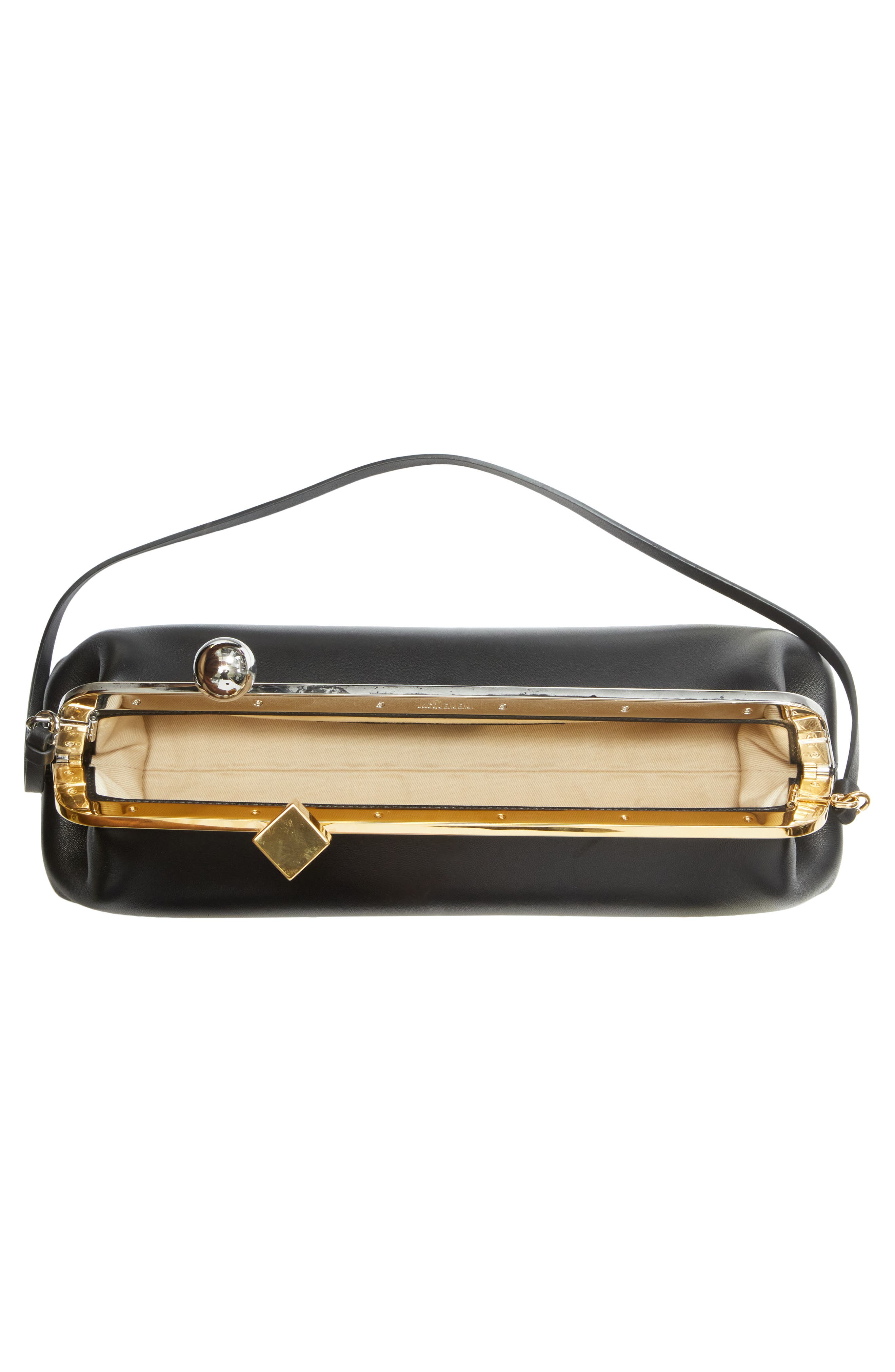 Jacquemus La Pochette Salon Leather Clutch, Alternate, color, 