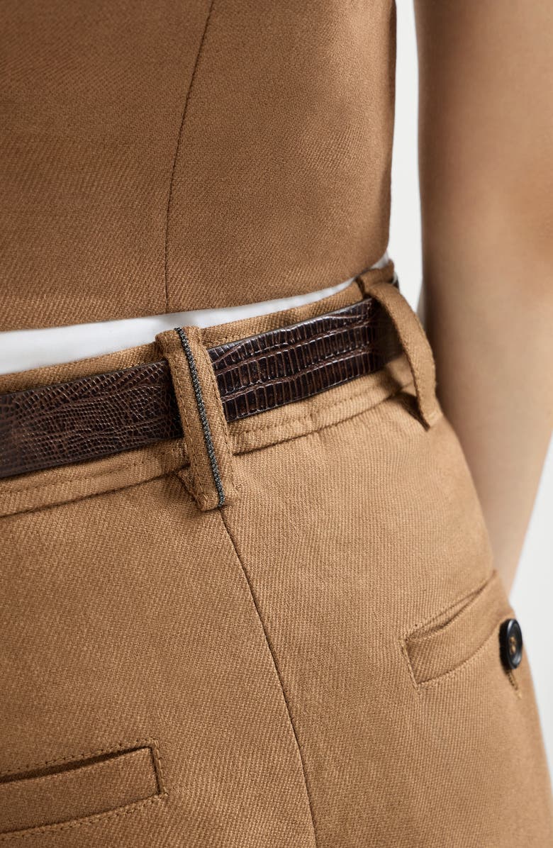 Brunello Cucinelli Sartorial skirt, Alternate, color, Mou