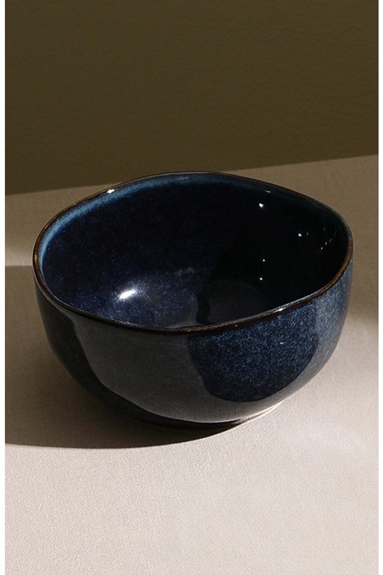 Mirella Stoneware 4-Piece Bowl Set, Alternate, color, Blue