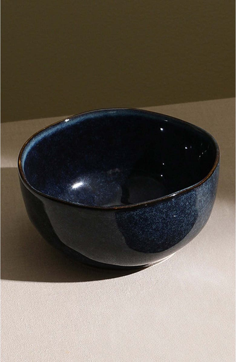 Stone Lain Mirella Stoneware 4-Piece Bowl Set, Alternate, color, Blue