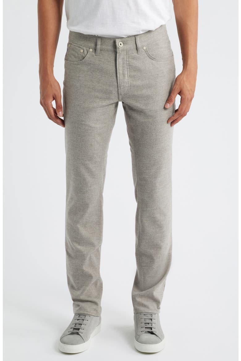 Chuck Modern Fit Ceramica Flannel Five-Pocket Pants, Main, color, WALNUT