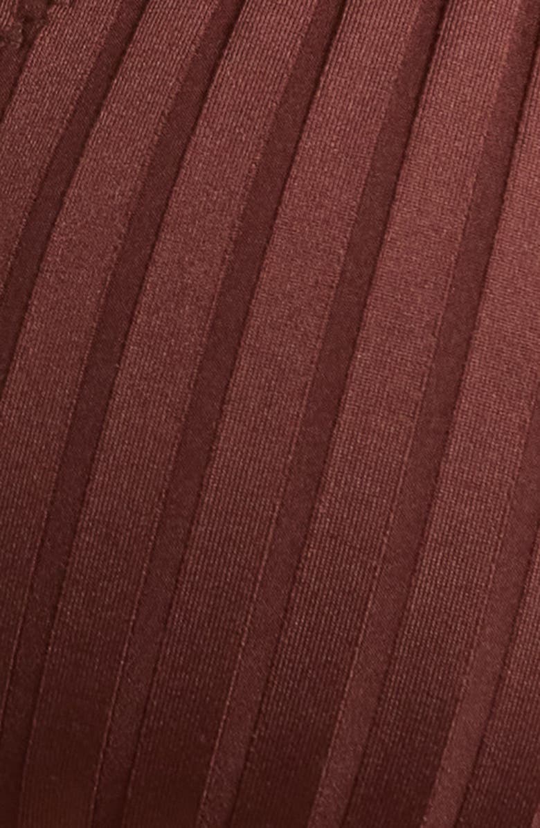 Sanctuary Tunnel Rib Bikini Top, Alternate, color, Espresso