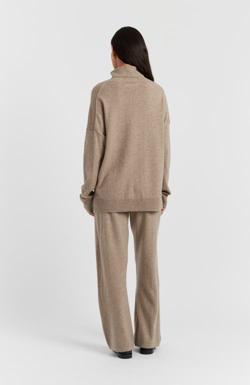 Chinti & Parker Relaxed Roll Neck Wool & Cashmere Sweater In Brown