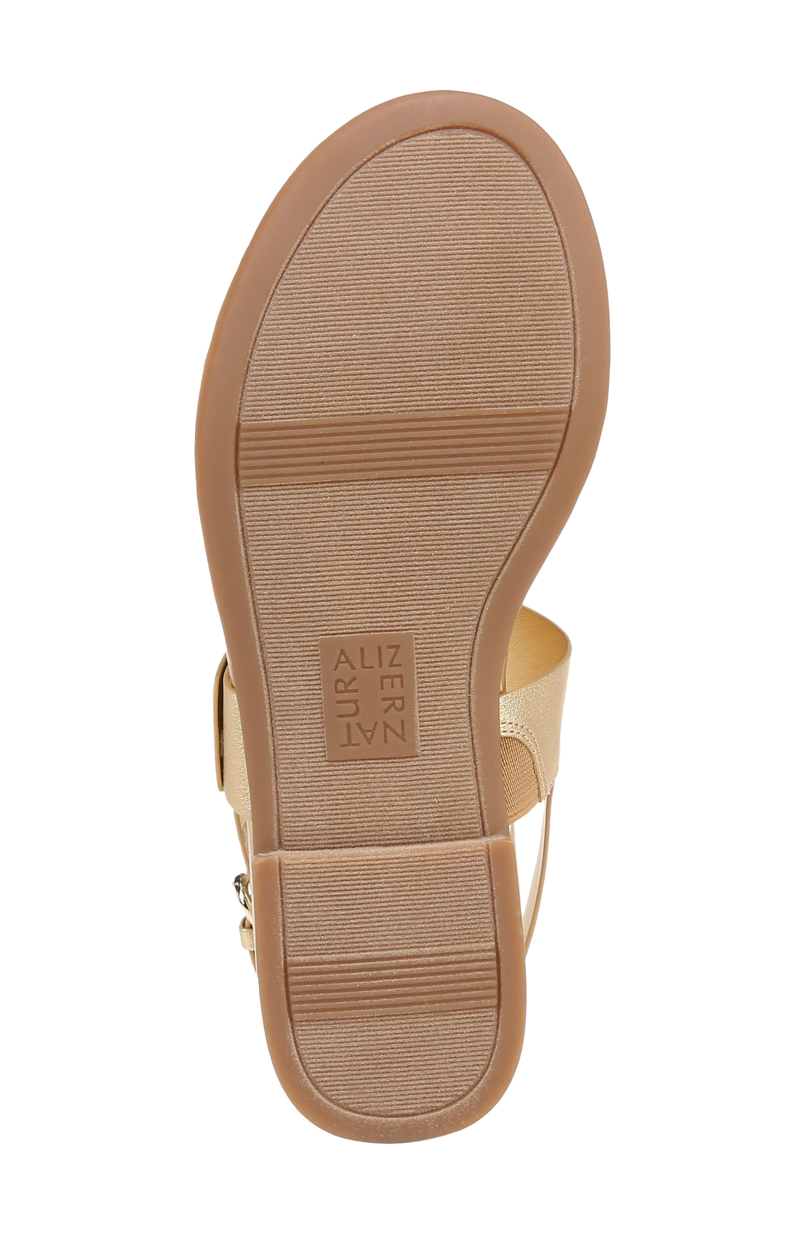 Naturalizer Taylor Slingback Flip Flop, Alternate, color, Dark Gold