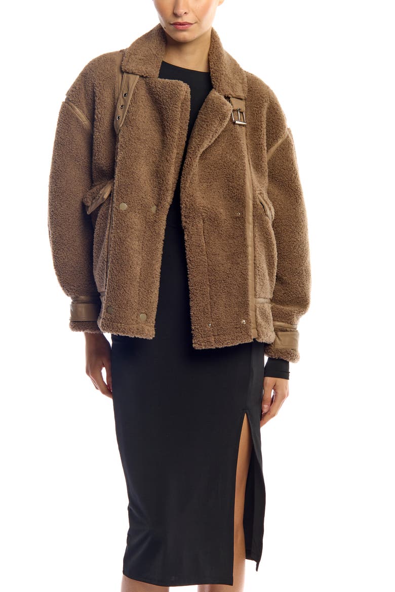 Sedona Faux Jacket, Alternate, color, Mocha