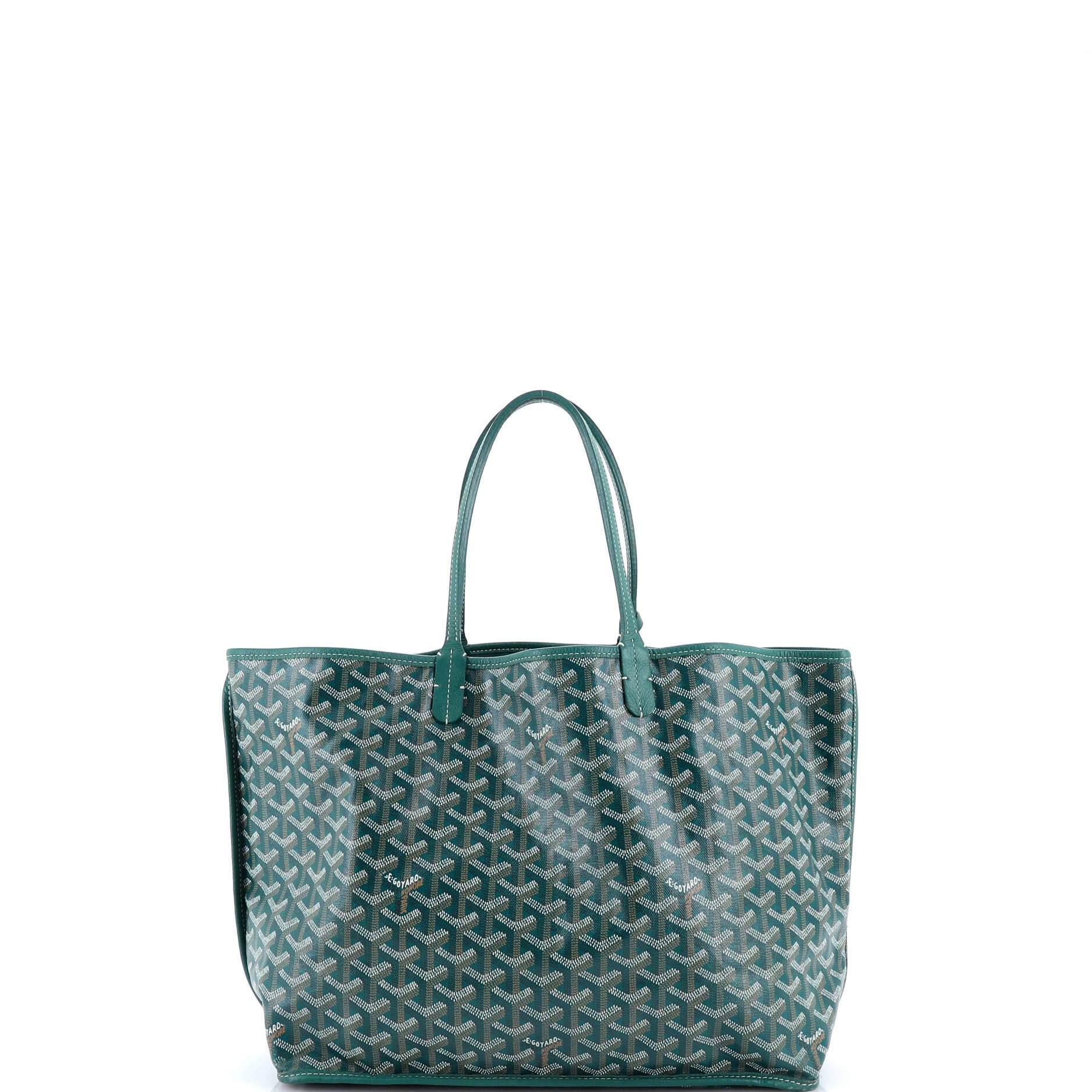 Pre-Owned Goyard Anjou Reversible Tote Coated Canvas PM, Alternate, color, Green