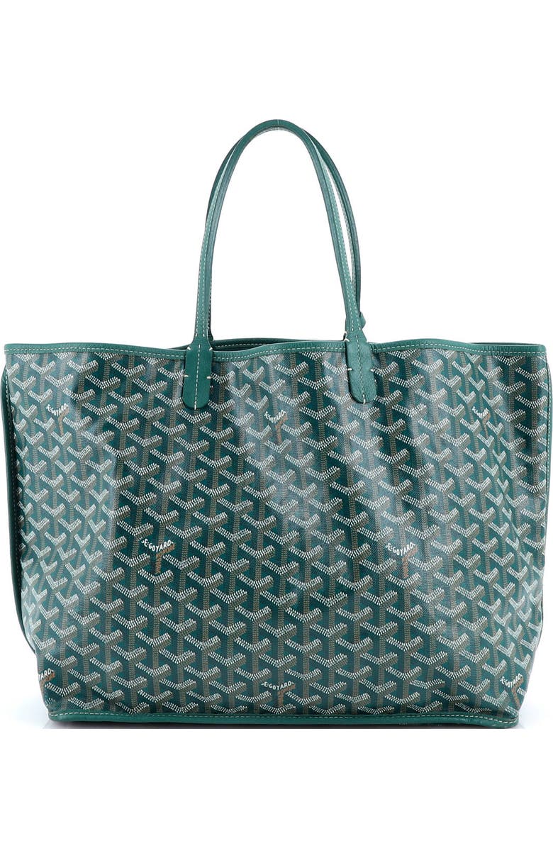 Pre-Owned Goyard Anjou Reversible Tote Coated Canvas PM, Alternate, color, Green