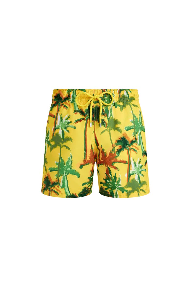 Ultra-light and packable Swim Shorts Palms Offset, Main, color, Sun