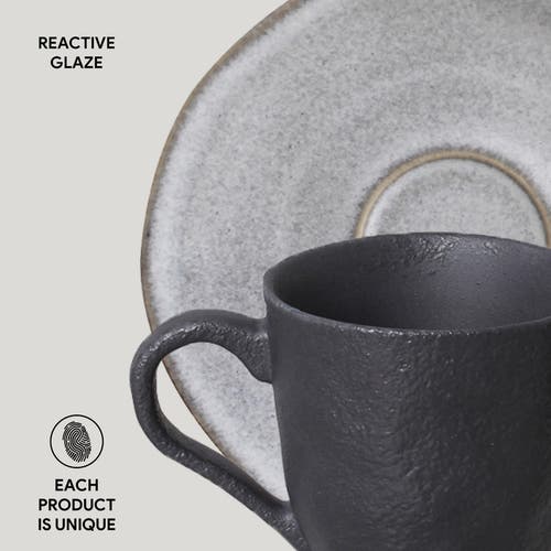 Porto Brasil Coffee Cup & Saucer Set Of 6 In Brown