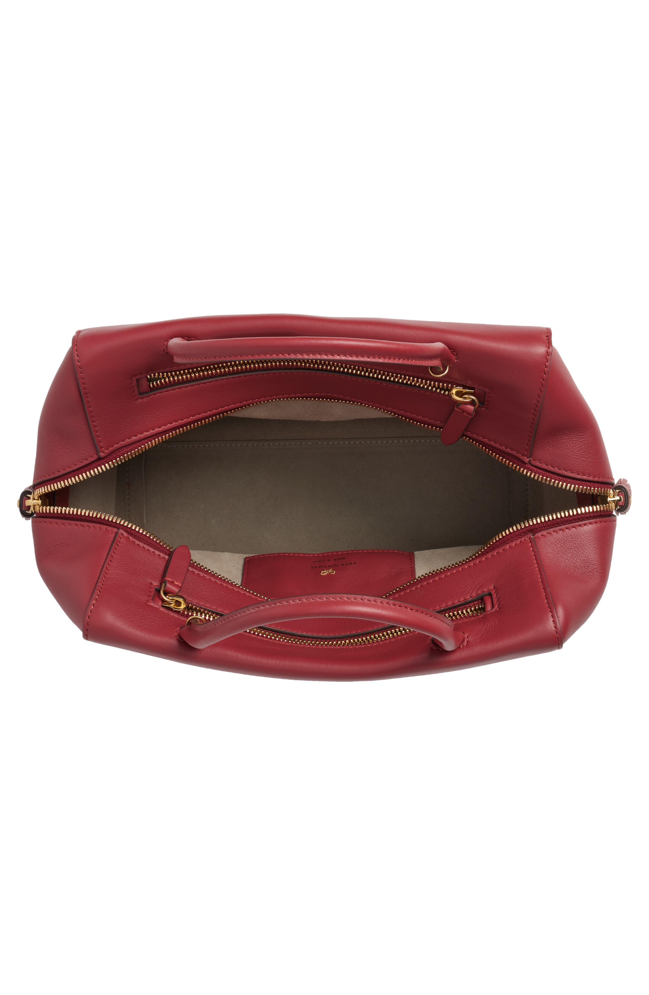 Anya Hindmarch Seaton Leather Handbag, Alternate, color, 