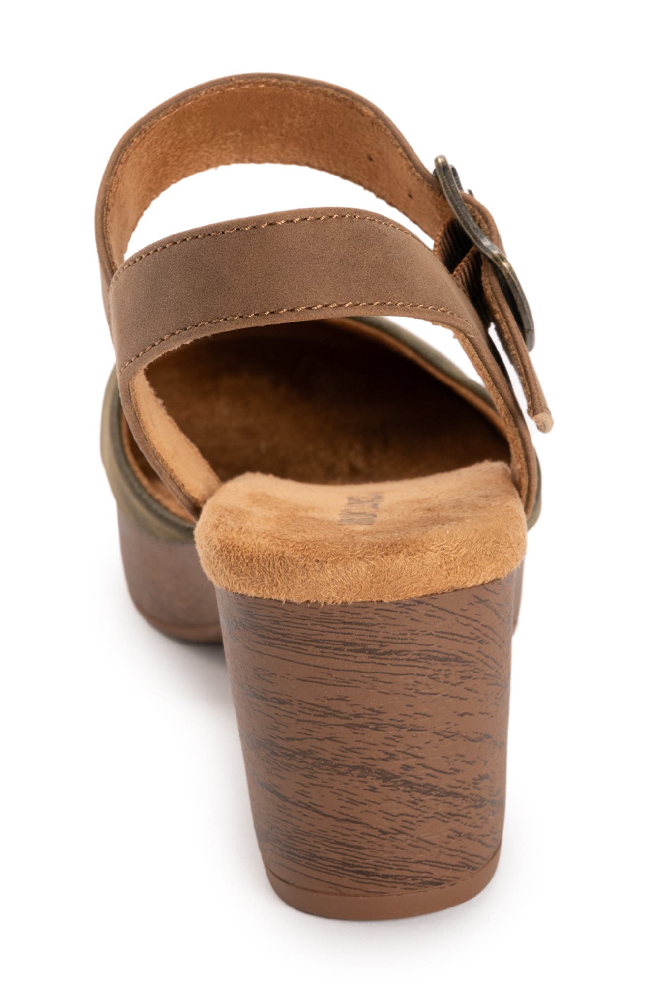 MUK LUKS Merritt Quarter Strap Platform Pump, Alternate, color, Olive/ Tan