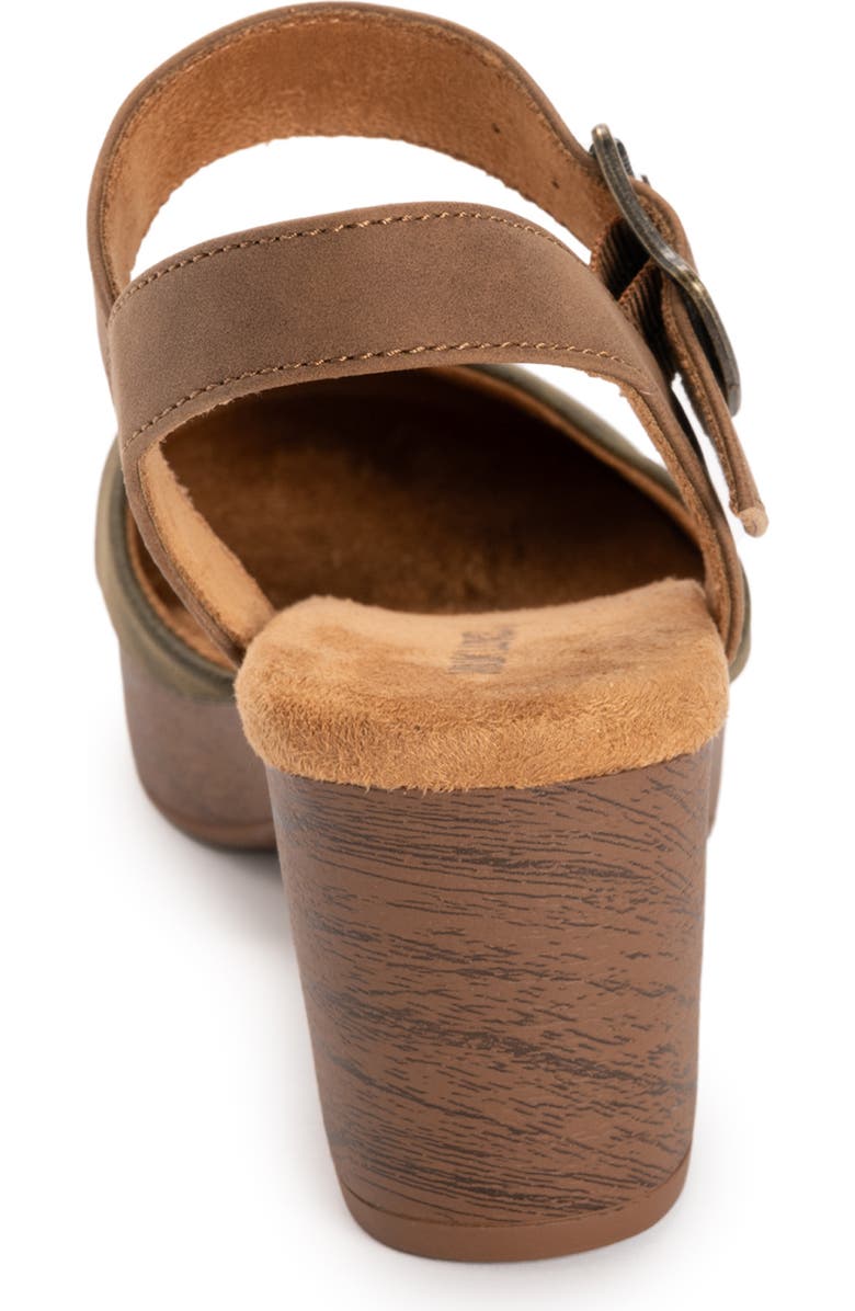 MUK LUKS Merritt Quarter Strap Platform Pump, Alternate, color, Olive/ Tan