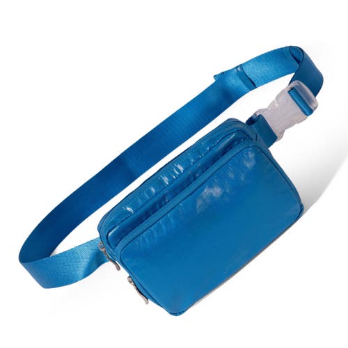 Baggallini Modern Belt Bag Sling In Cerulean Gloss Ripstop