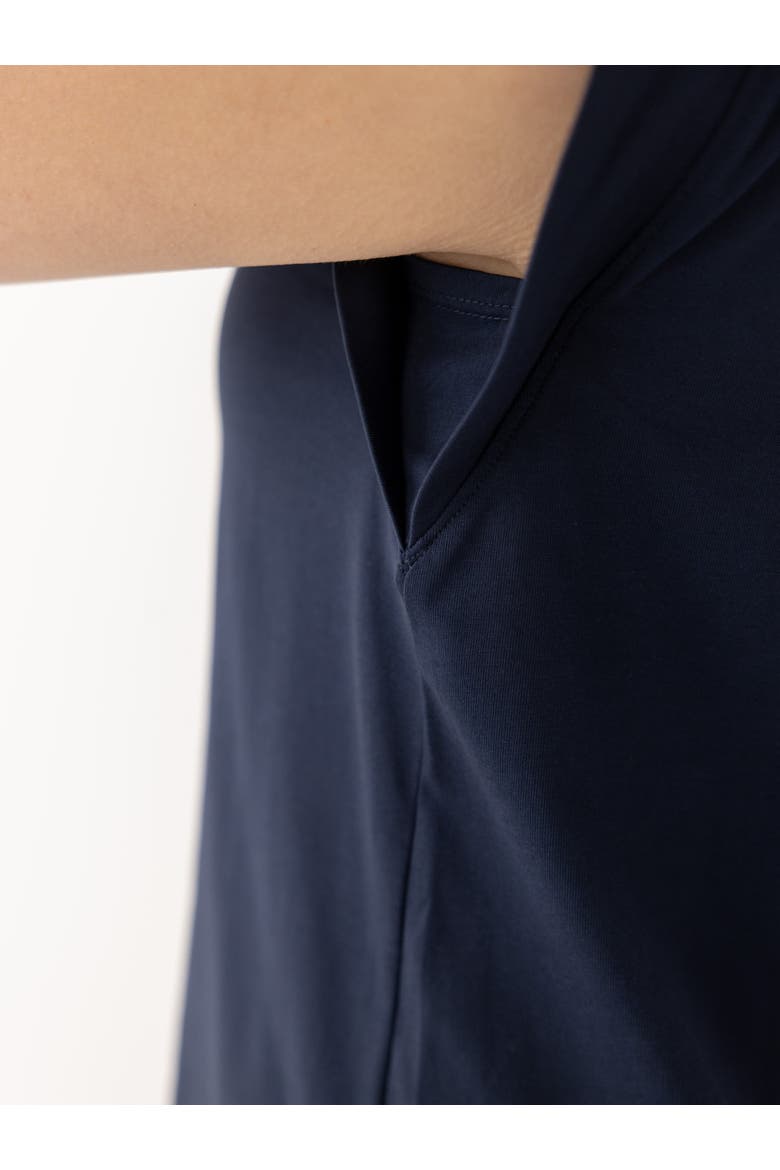 The Sleeveless Shirt, Alternate, color, Navy
