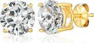 Crislu Cubic Men's Zirconia Stud Earrings