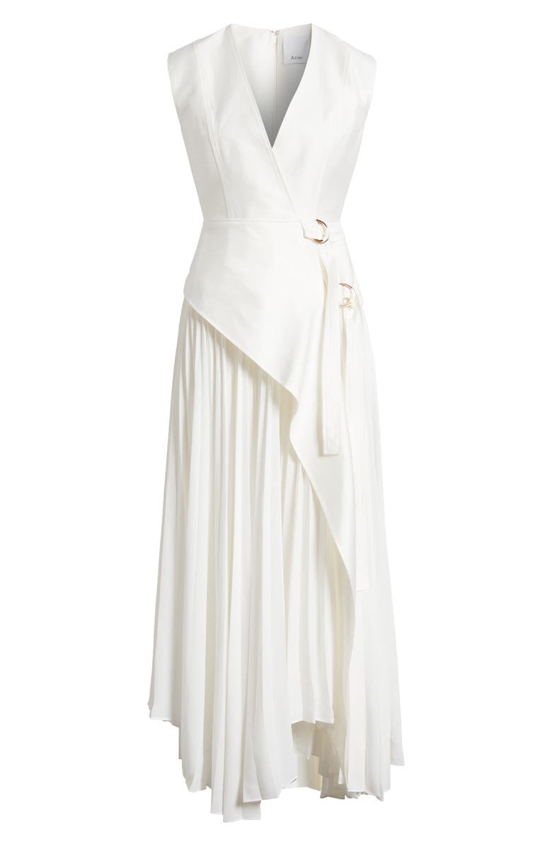 Acler Ellenbrook Linen Blend Sleeveless Gown, Alternate, color, Ivory