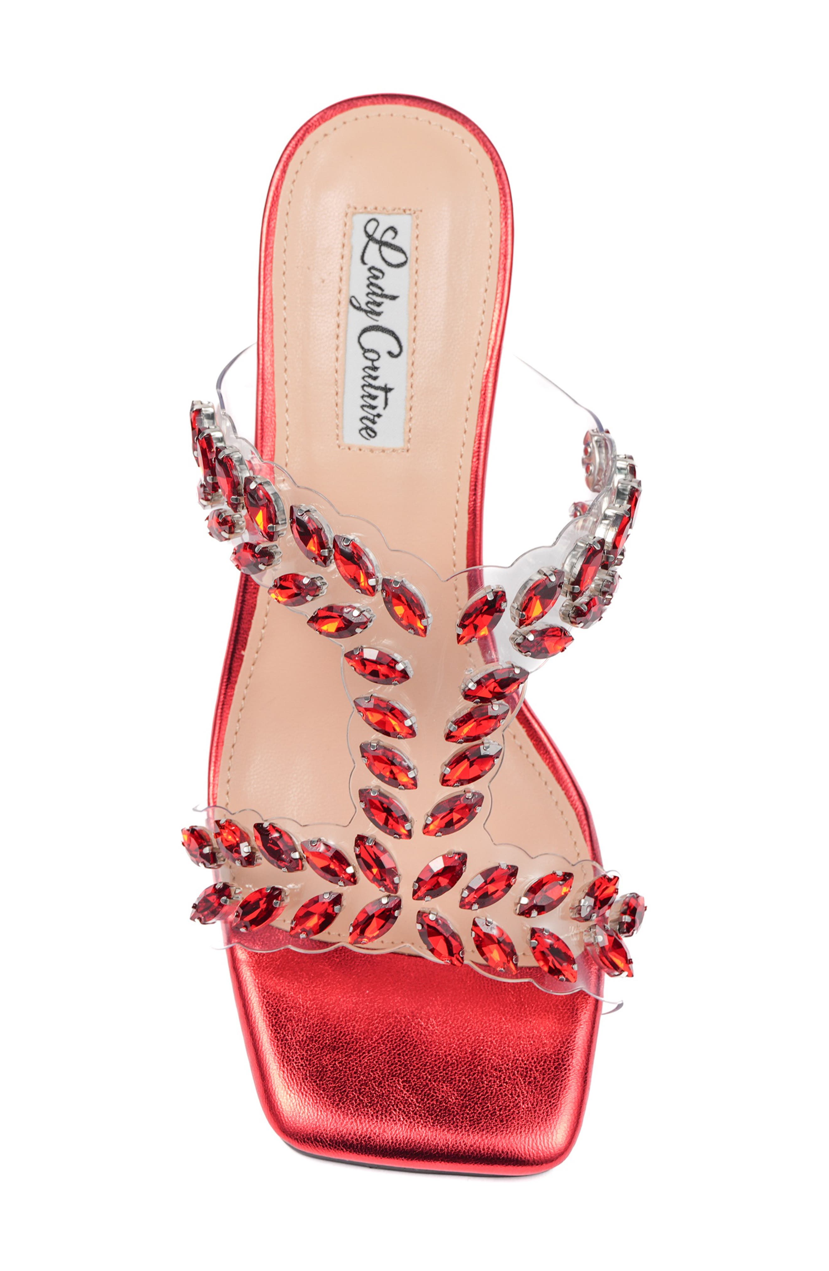 Seastar Slide Sandal, Alternate, color, RED