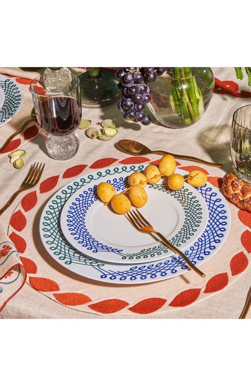 Misette Set Of 4 Porcelain Dinner Plates In Multi