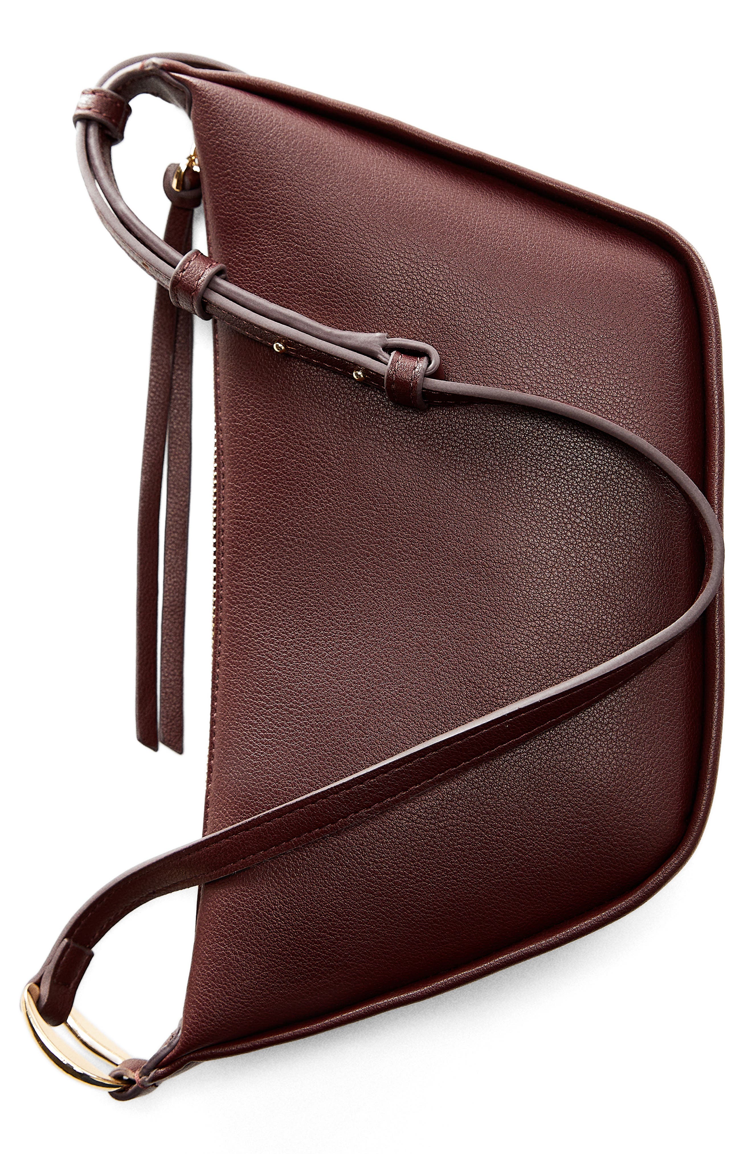MANGO Faux Leather Shoulder Bag, Alternate, color, 