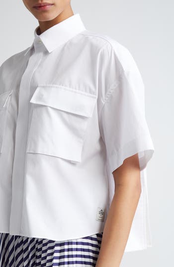 Sacai - Thomas Mason Cotton Poplin Shirt | HBX - Globally