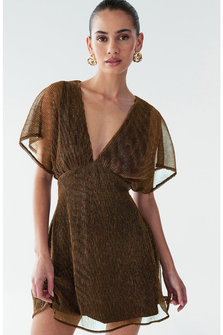 Serla Mini Dress, Alternate, color, Copper