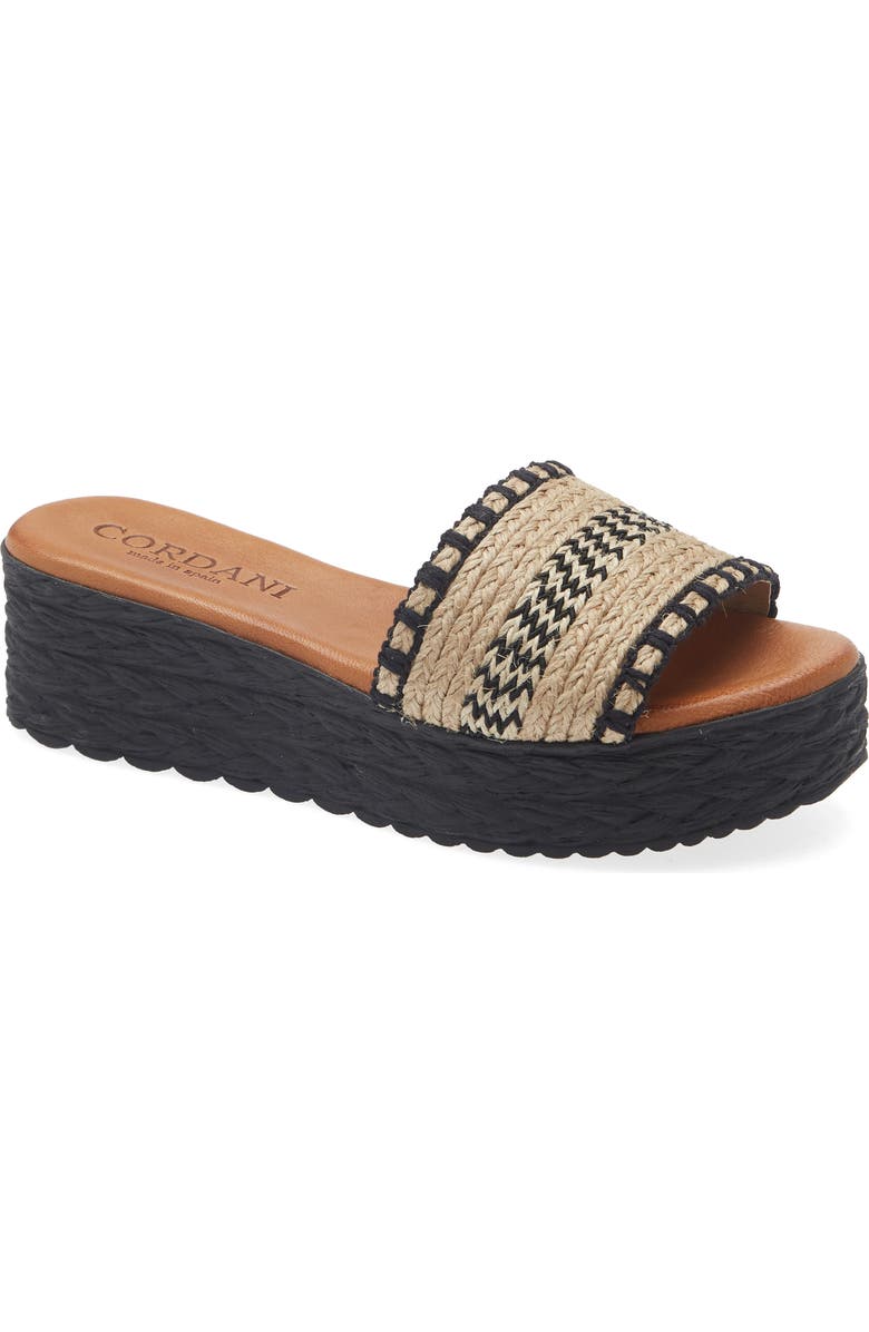 Cordani Brylee Platform Sandal, Main, color, Black