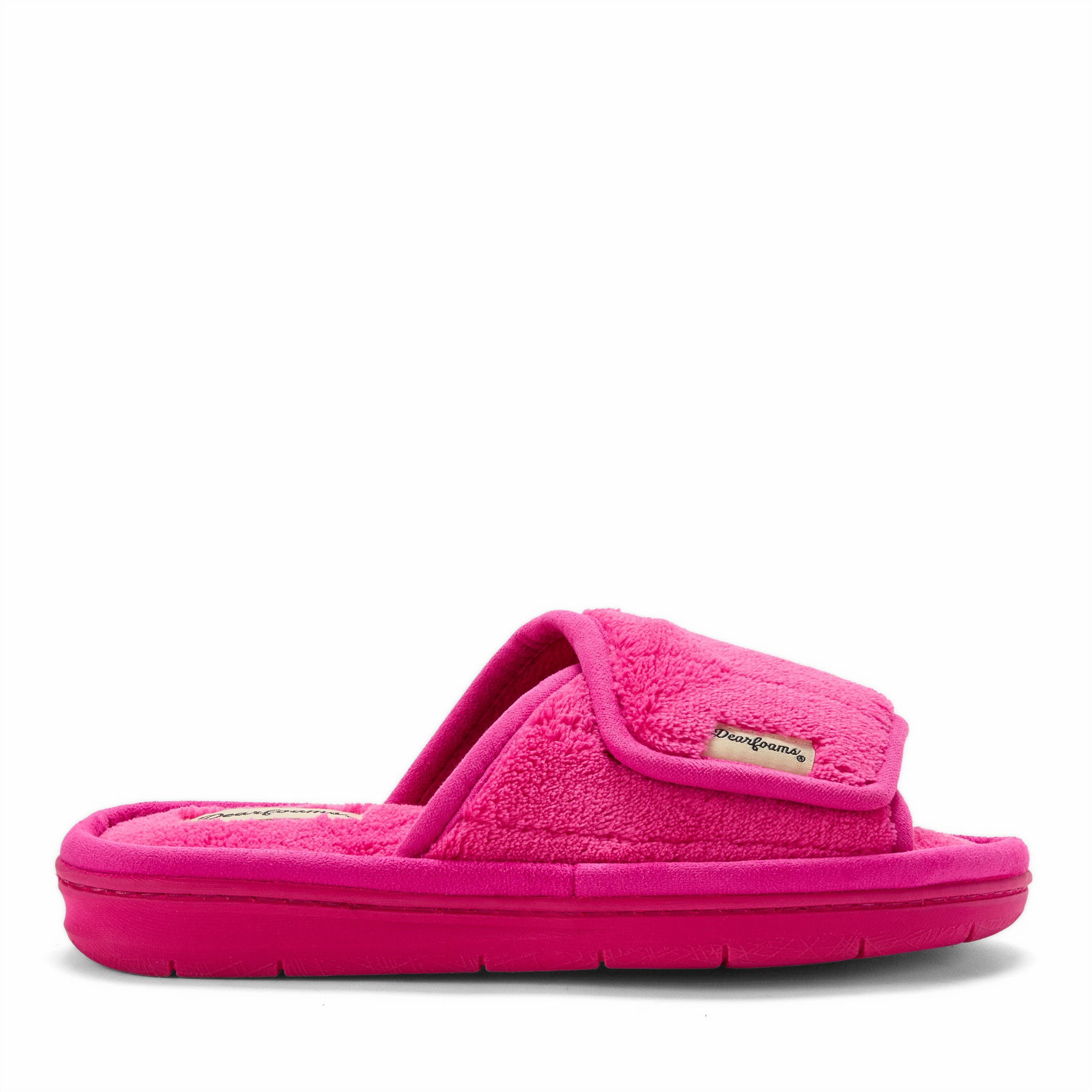 Mickey Terry Adjustable Shower Slide Slipper, Alternate, color, Paradise Pink