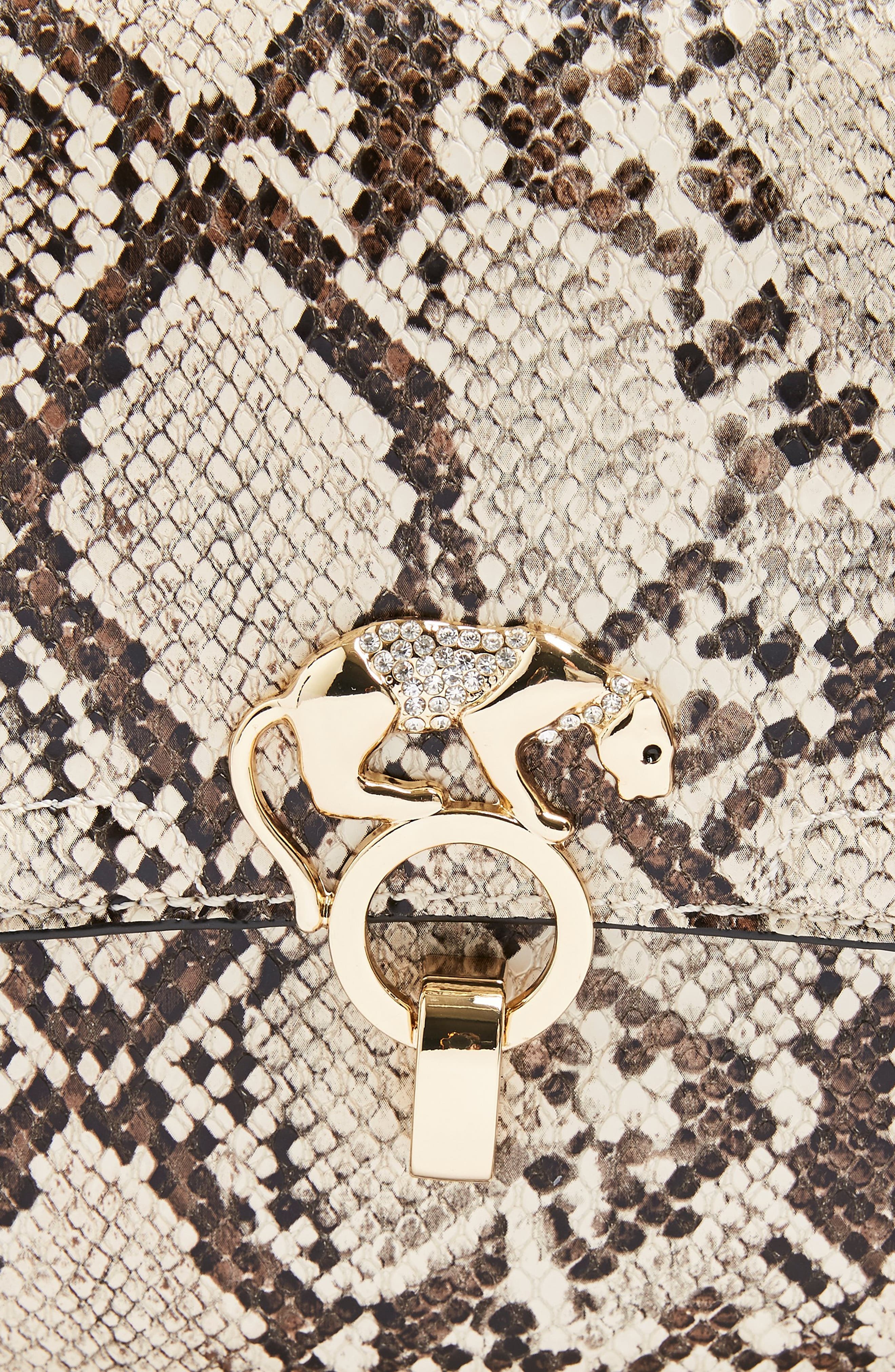 Panther Clutch, Alternate, color, BEIGE MULTI
