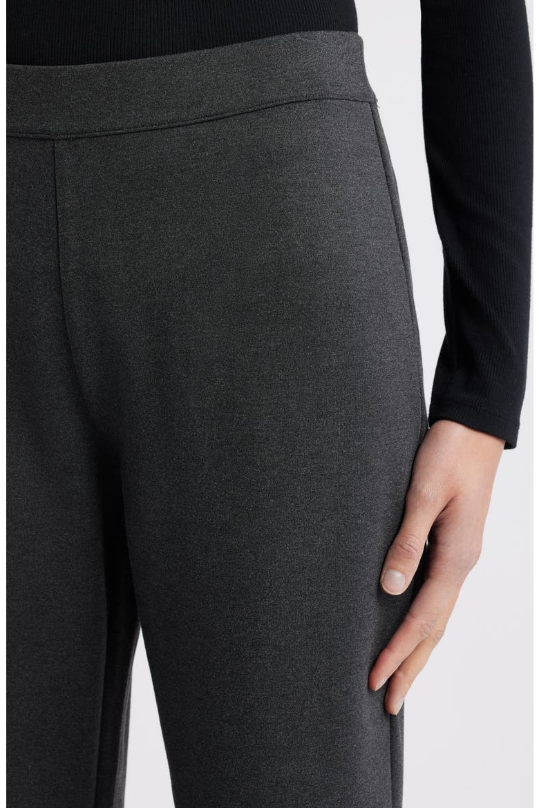 Pull-On Stretch Ponte Skinny Ankle Pants, Alternate, color, GREY DARK CHARCOAL HEATHER