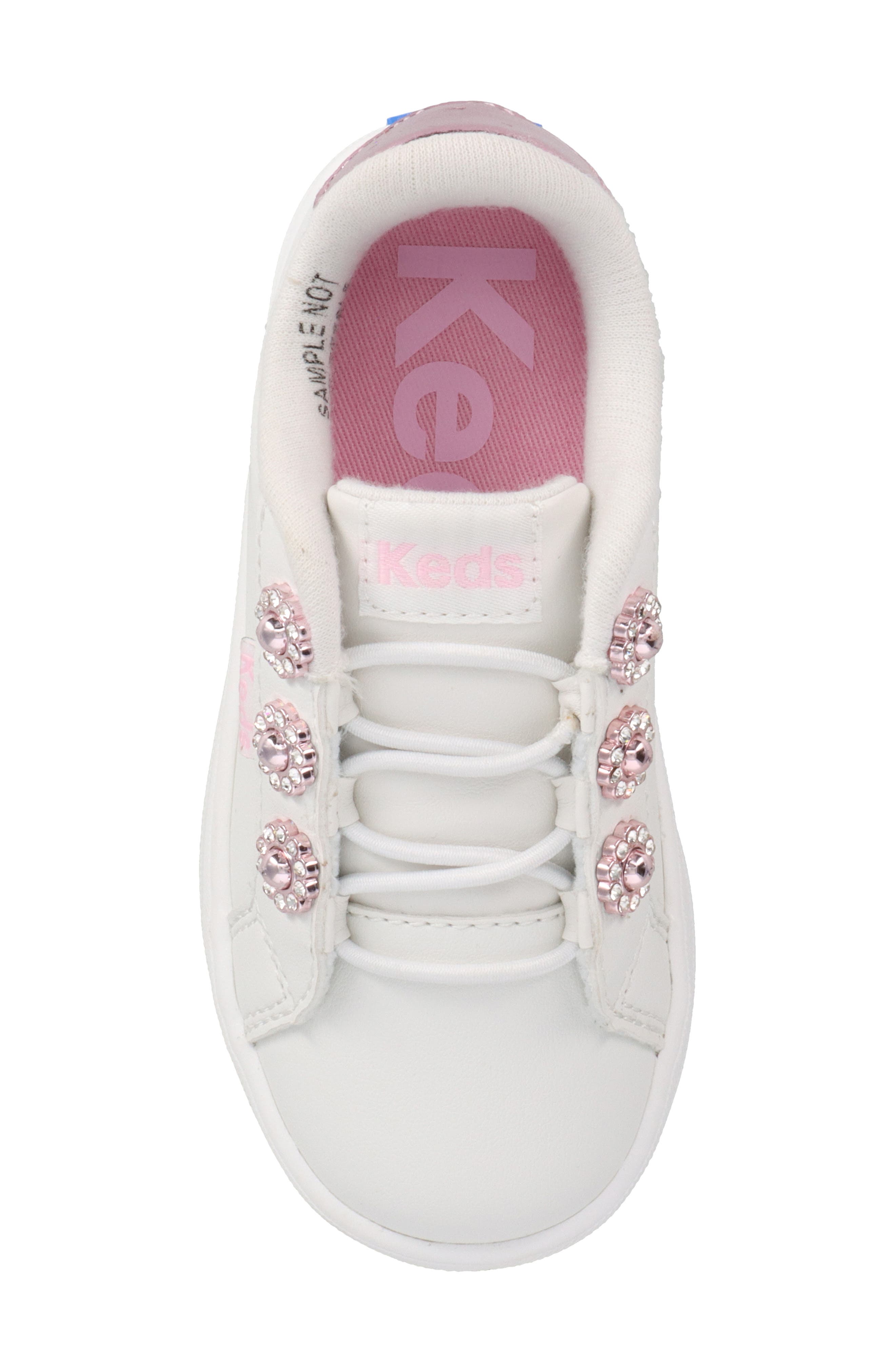 Kara Court Sneaker, Alternate, color, WHITE SMOOTH