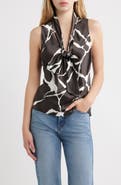 Rails Poppy Tie Neck Sleeveless Top