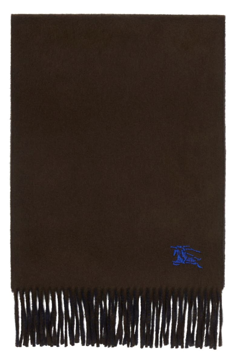 Burberry Reversible EKD Embroidered Cashmere Scarf, Alternate, color, Snug/ Ink