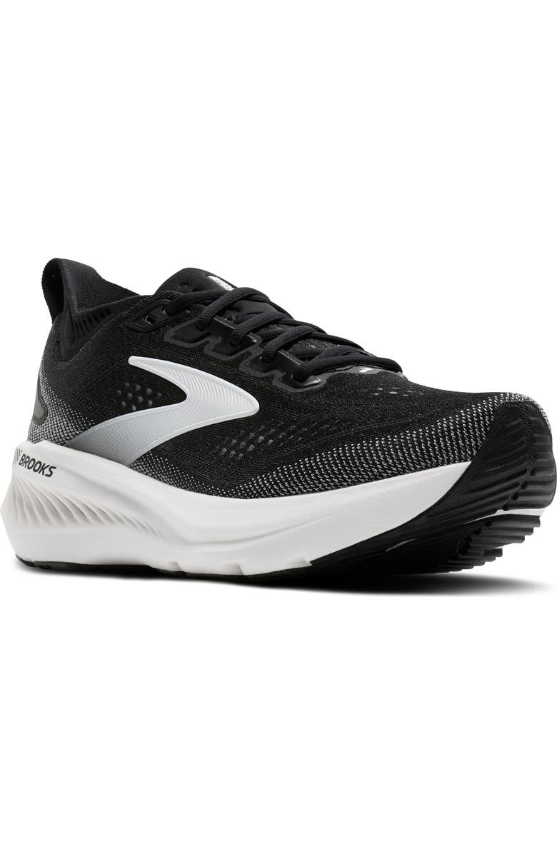 Brooks Glycerin GTS 23 Running Shoe, Main, color, Black/ Grey/ White