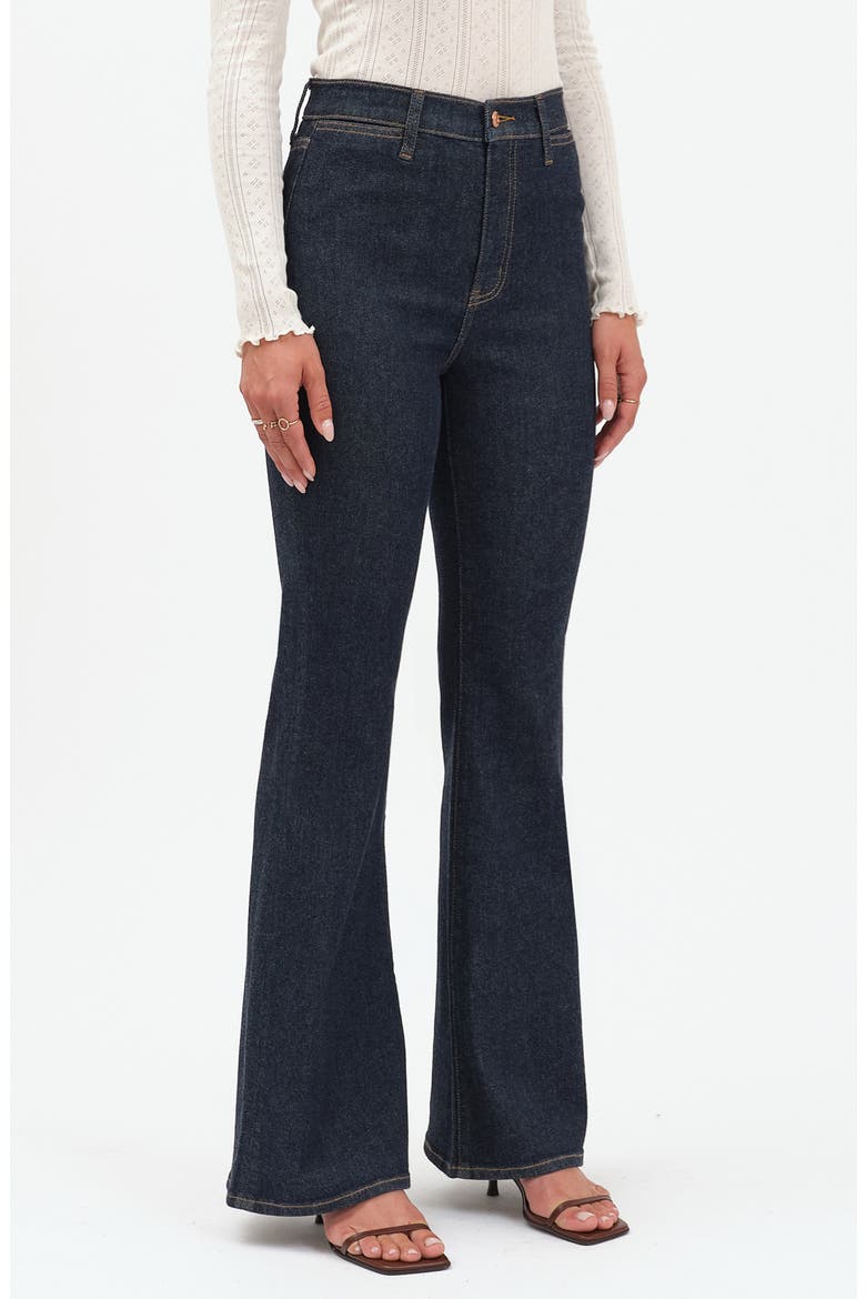 Sunset High Waist Flare Jeans, Alternate, color, RINSE