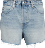 Alexander Wang Crystal Belt Loop Relaxed Fit Cutoffs