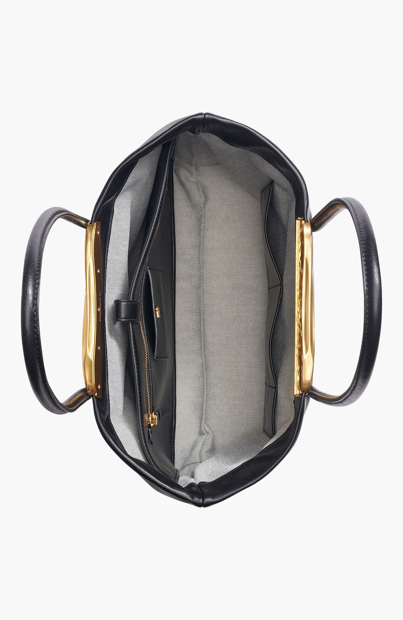 Poplin Tote, Alternate, color, Black/Gold