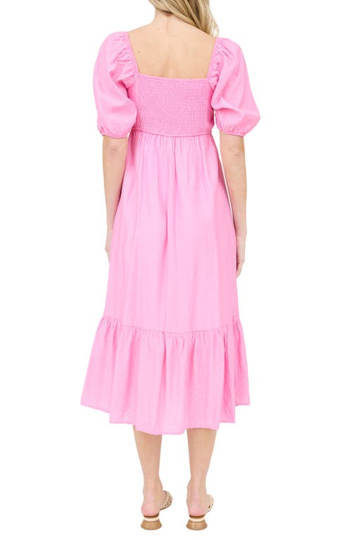 BLU PEPPER BLU PEPPER TIERED MIDI DRESS 
