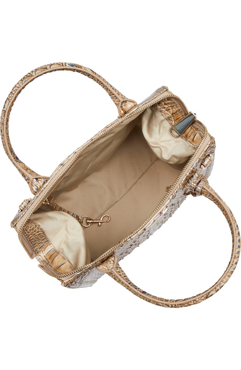 Brahmin Small Caroline Croc Embossed Leather Satchel, Alternate, color,