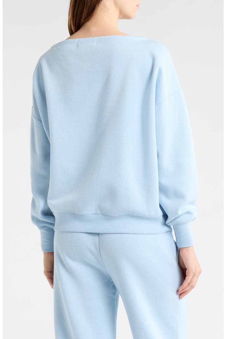 23 Appliqué Fleece Sweatshirt, Alternate, color, LIGHT BLUE