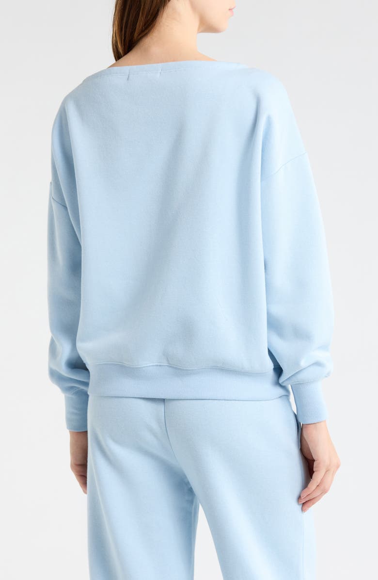 Vinyl Icons 23 Appliqué Fleece Sweatshirt, Alternate, color, Light Blue