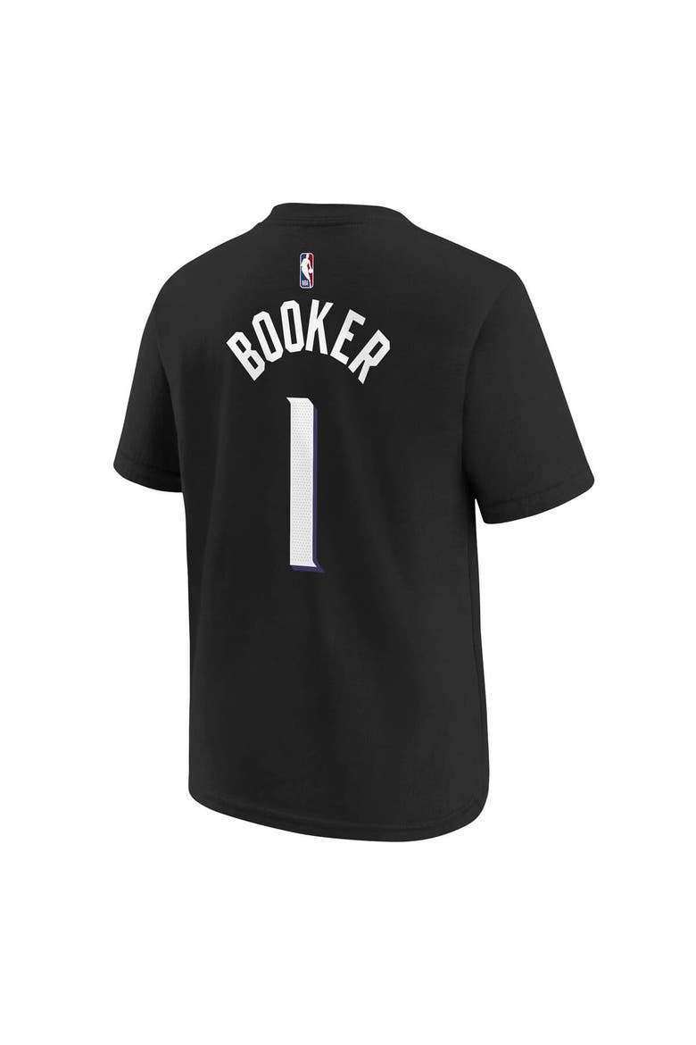 Youth Jordan Brand Devin Booker Black Phoenix Suns Name & Number T-Shirt - Statement Edition, Alternate, color, Black