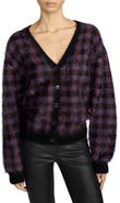 FRAME The Brushed Houndstooth Cardigan
