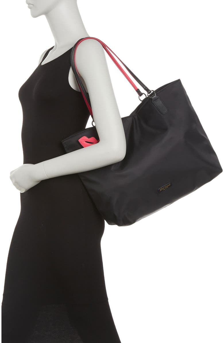 Betsey Johnson Kisses Tote Bag, Alternate, color,