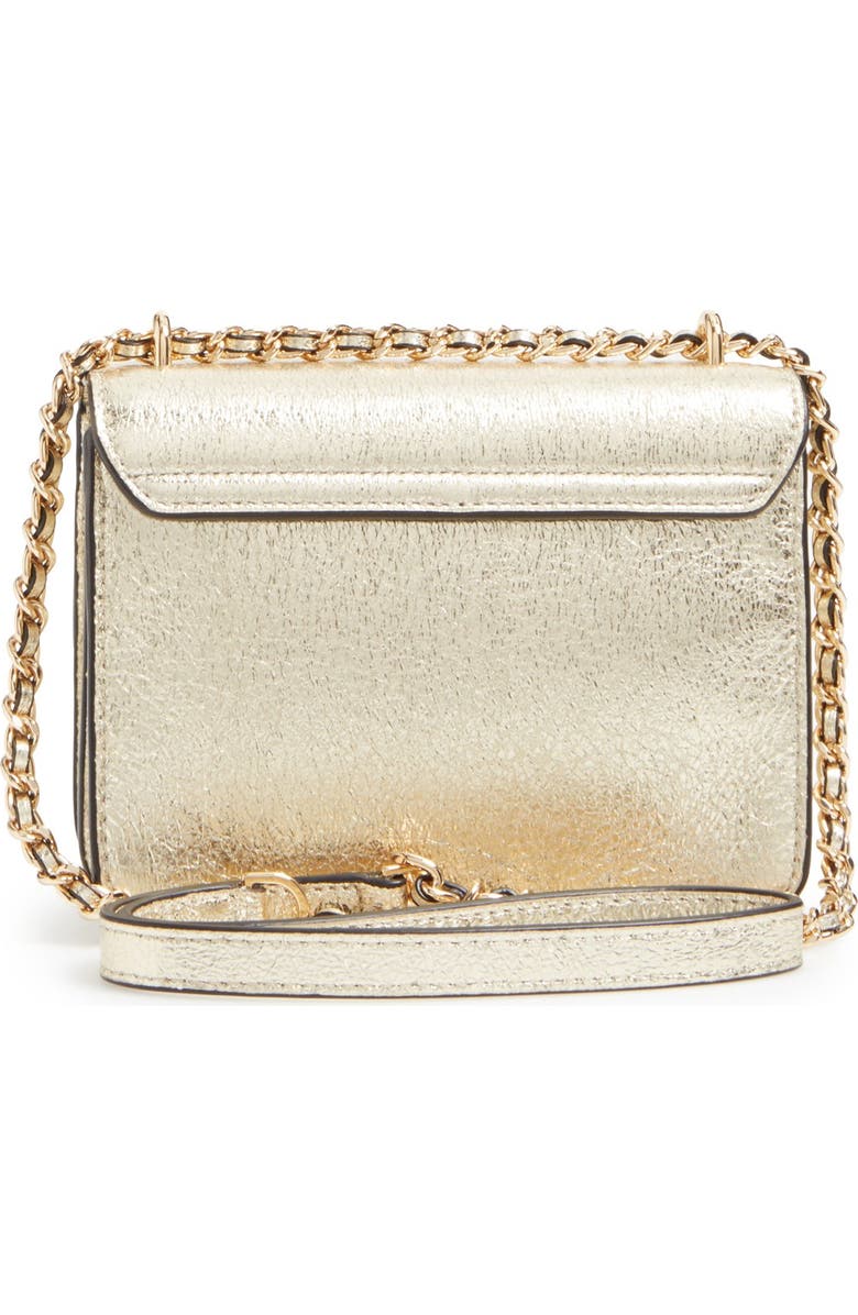 Tory Burch Metallic Leather Shoulder Bag, Alternate, color,