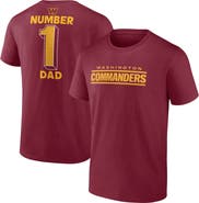 FANATICS Men's Fanatics Burgundy Washington Commanders Big & Tall Number One Dad T-Shirt