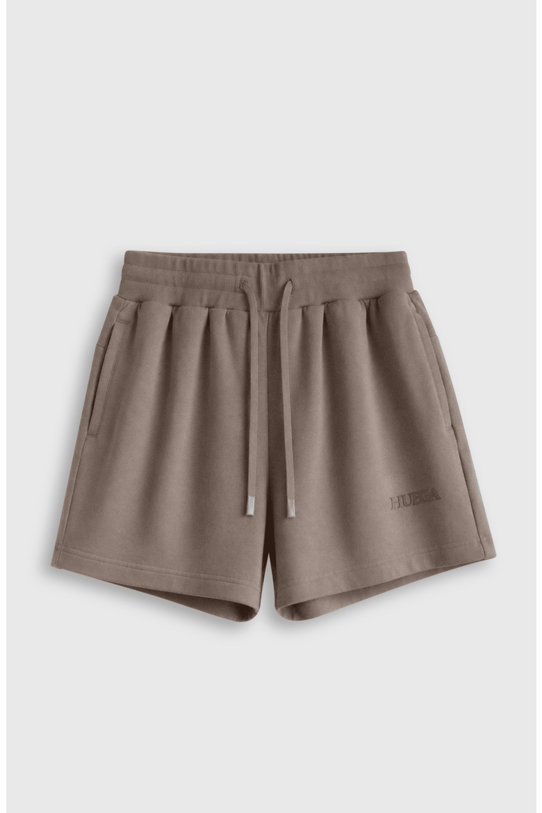 Essential Sweat Shorts, Alternate, color, Taupe