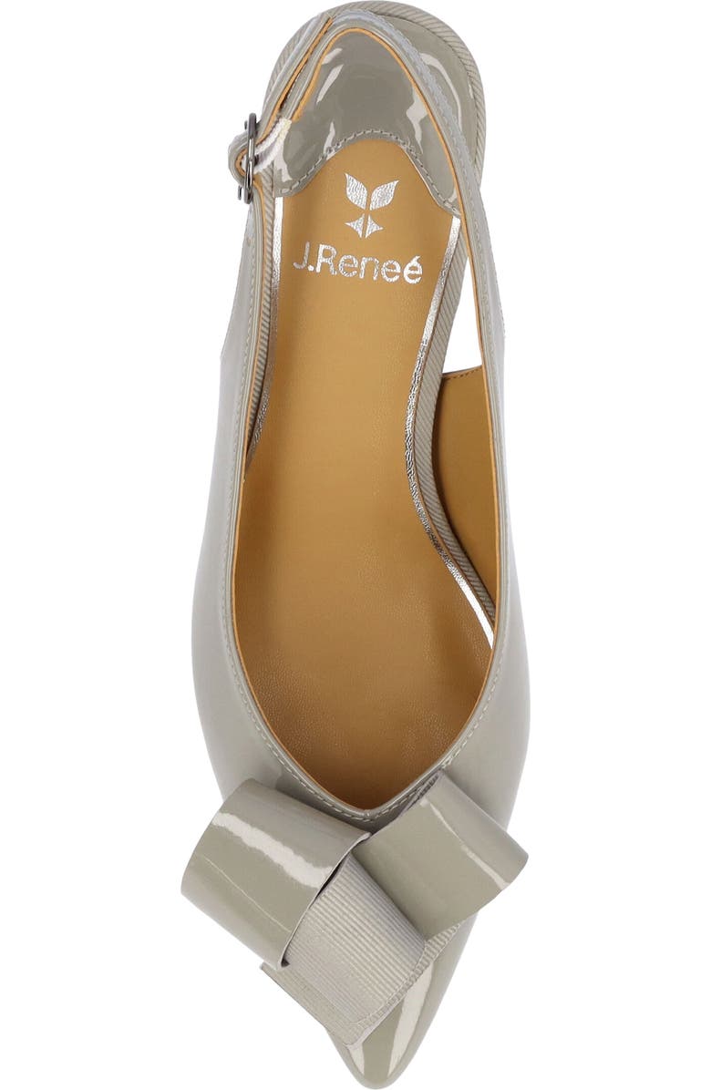 J. Reneé Delara Pointed Toe Slingback Pump, Alternate, color, Dark Grey