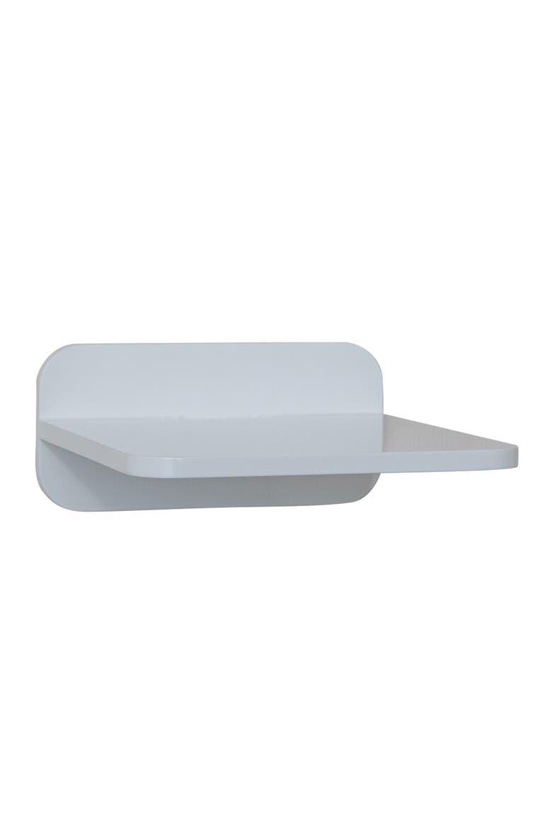 Lacquered Wall Shelf, Main, color, White