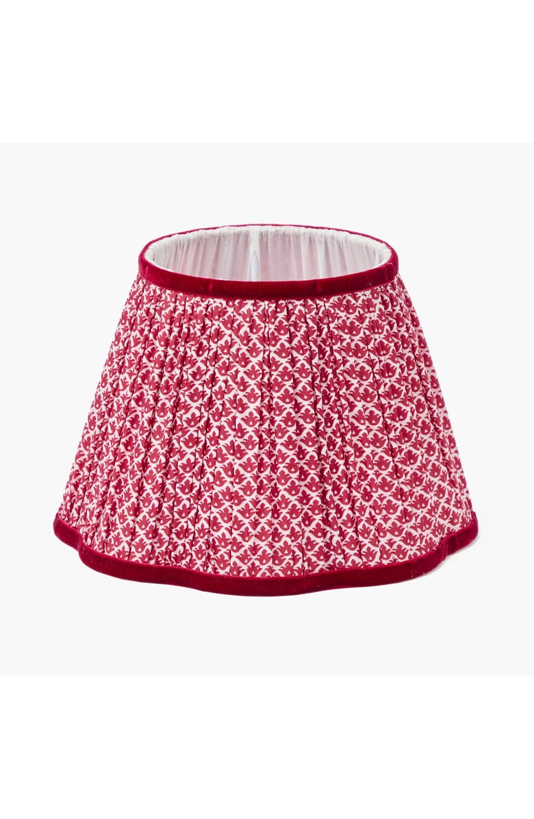 Mrs. Alice Lotus Lampshade, Main, color, Red