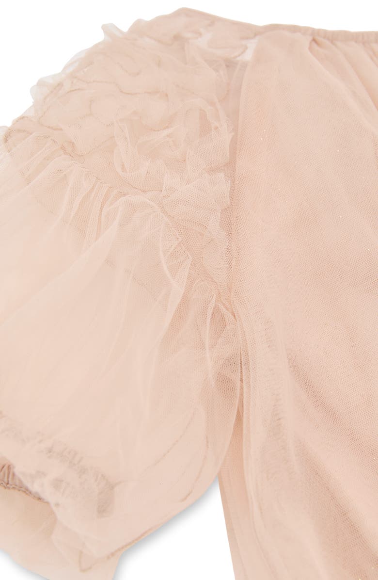 Reiss Kids' Tallulah Ruffle Tulle Party Dress, Alternate, color, Neutral